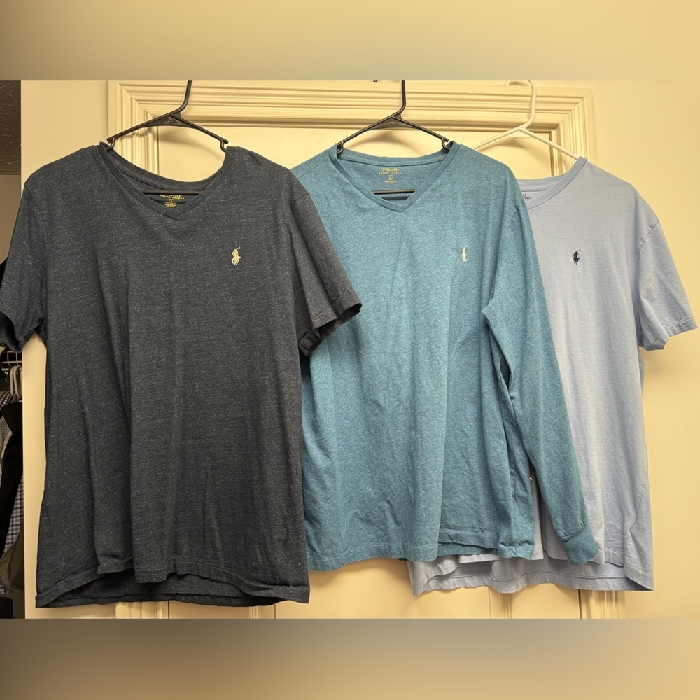 Set of 3 Ralph Lauren Polo men’s shirts large